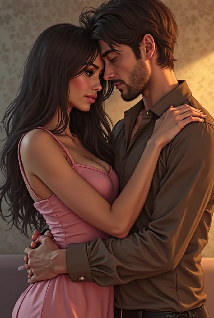 Marido consolando a esposa