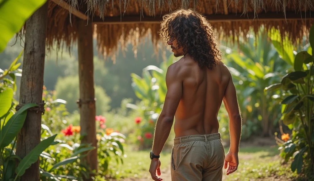 God in the middle of the garden of eden