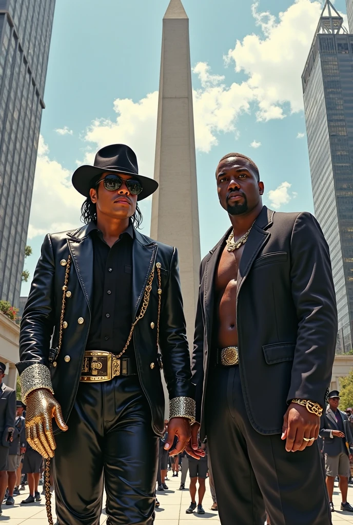 Ebony African inspector gadget, gold jewelry , horses in background, western background