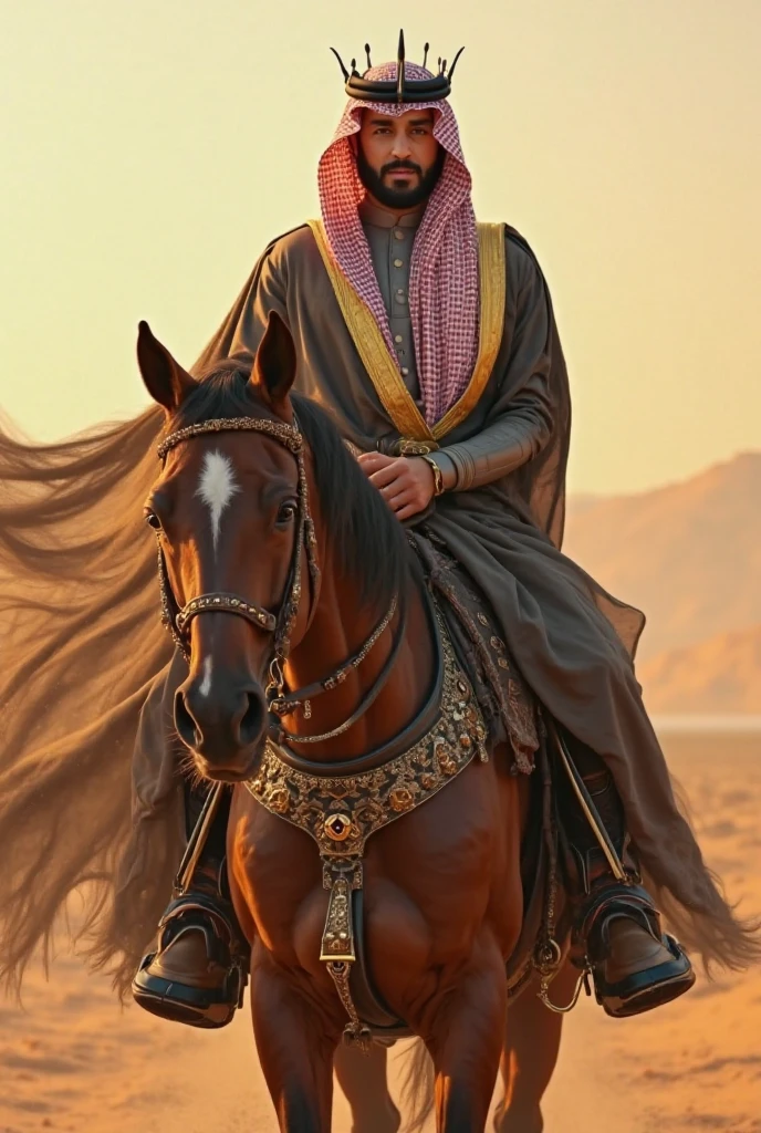 Sheikh with horse
