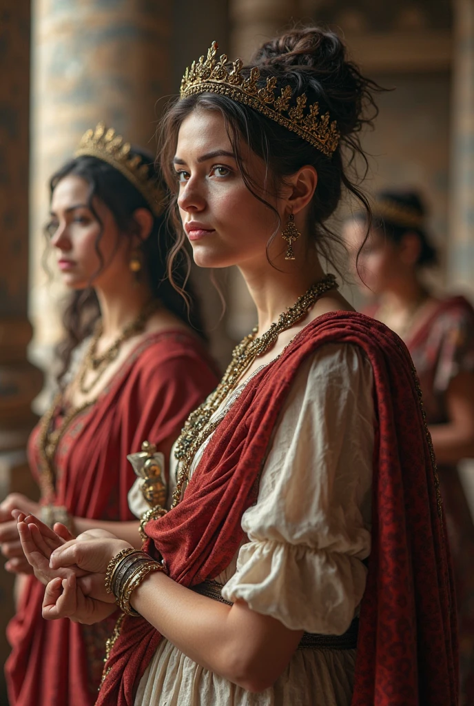 a sad princess of Mycenae from ancient Greece.