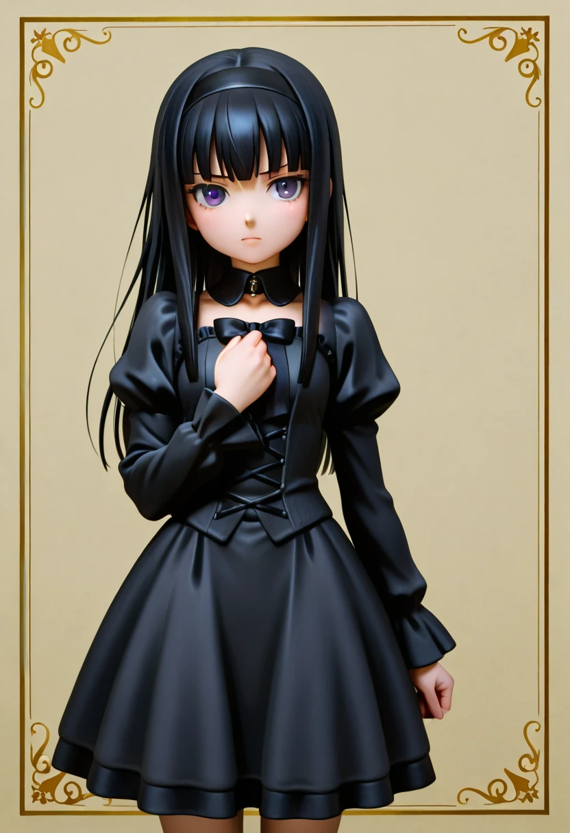 Figures、Black Hair、Close your mouth