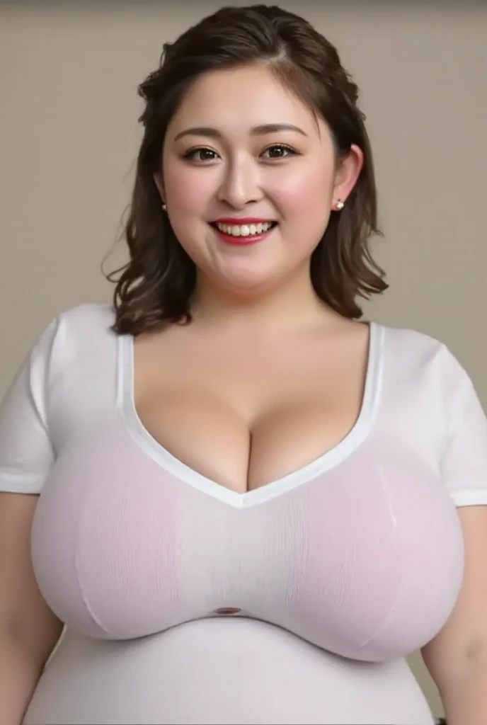 Airi Akizuki.no nude,Highest quality, Realistic, 8k, High resolution, 1 girl, woman, (Skin Dentition), (Portraiture: 0.6), nice, (White Background: 1.82)), ((Big round breasts, Sleeveless white T-shirt: 1.75)), Straight Viewer: 1.8, (1 girl Eyes, Medium length hair, Brown Hair, Parted bangs : 1.65), Realistic, (Bokeh), (Mouth closed: 1.46), nice, Pure Eros Face_v1,