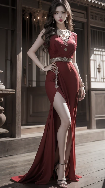 Chinese beauty, super fine, 2K, photography style, expression grievance, costume, sexy