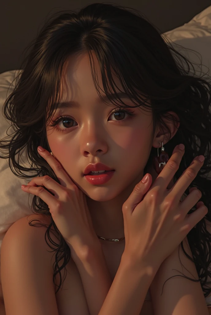 Slender Beauty Serious Themes, ulzzang-6500-v1.1, (raw photo:1.2), (photorealistic:1.4),seen from below, beautiful detailed girl, beautiful breasts with neat lower body small breast proportions, very detailed eyes and face, beautiful detailed eyes, ridiculous, incredibly ridiculous, huge file size, ultra detailed, high resolution, Very detailed, top quality, masterpiece,( interior also luxurious ultra luxury hotel swivel bed, (((Sleeping in bed Japan girl underground idol)), illustration, very detailed, CG, unification, 8k wallpaper, wonderful, fine details, (((tiny little breasts, sexually aroused most lewd pose)), (tiny little breasts, most sexual expression) breasts, Beautiful lower body neat and beautiful proportions, black hair 17 year old girl lying on bed lying down, masterpiece, top quality, very detailed CG uniform 8k wallpaper, light on face, (tiny small breasts, falling figure), small breasts, beautiful lower body neat and beautiful proportions, 17 year old girl lying on bed wearing penta black super sexual flashy nightgown, masterpiece, top quality, Highly detailed CG uniform 8k wallpaper, in the spotlight, twisted penta black super-sexual flashy nightgown, of a lying down and lying down (no panties)), (lying down posing))), (showing small breasts), (half), (penta black supersexual flashy nightgown) ((without panties) (without bra)), (close your eyes), (twisted pentablack supersexual flashy nightgown of a 17-year-old girlotating bed in a super luxury hotel with a view of the luxurious interior), ((no panties) (no bra)), ((posing dynamically lying on a rotating bed in a super luxury hotel))), (small breasts appear to be exposed), (half), Penta black super-sexual flashy nightgown) ((without panties) (without bra)), (sleeping on a rotating bed in one ultra-luxury hotel with dark spotlights) (lying on a rotating bed in a super luxury hotel with a red taming shackle around the neck) (red taming shackles on the neck and choke c