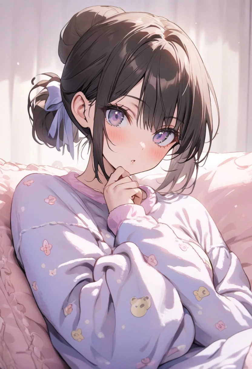 Highest quality、masterpiece、(very short hair:1.3、hair volume down:1.3)、, One girl , Cleavage、((Lift your bangs、Forehead、Foreheadを見せる、hairpin))、、(Distorting the mouth、Glare、Angry、tears、bukkake、、Recording、Bring your face closer)、Overlooking、Black hair、、all four、tears、spoken heart、boyish:1.4, Short Hair, (Purple eyes),Looking up、、,((Browsing Caution,,Pink hoodie、Big hoodie、、Denim shorts、),On the bed、Upper Body:1.2,、Slender body,、hotel room、on bed、
壊す looking at viewer,Very small breasts、Flat Chest、13 years old、、Beautiful breasts,On all fours、whole body,Breaking the angle from above (masterpiece:1.2), Highest quality, High resolution,, (shape:0.8), (Beautiful details:1.6), Highly detailed face, Perfect lighting, Highly detailed CG, (Perfect hands, Perfect Anatomy),