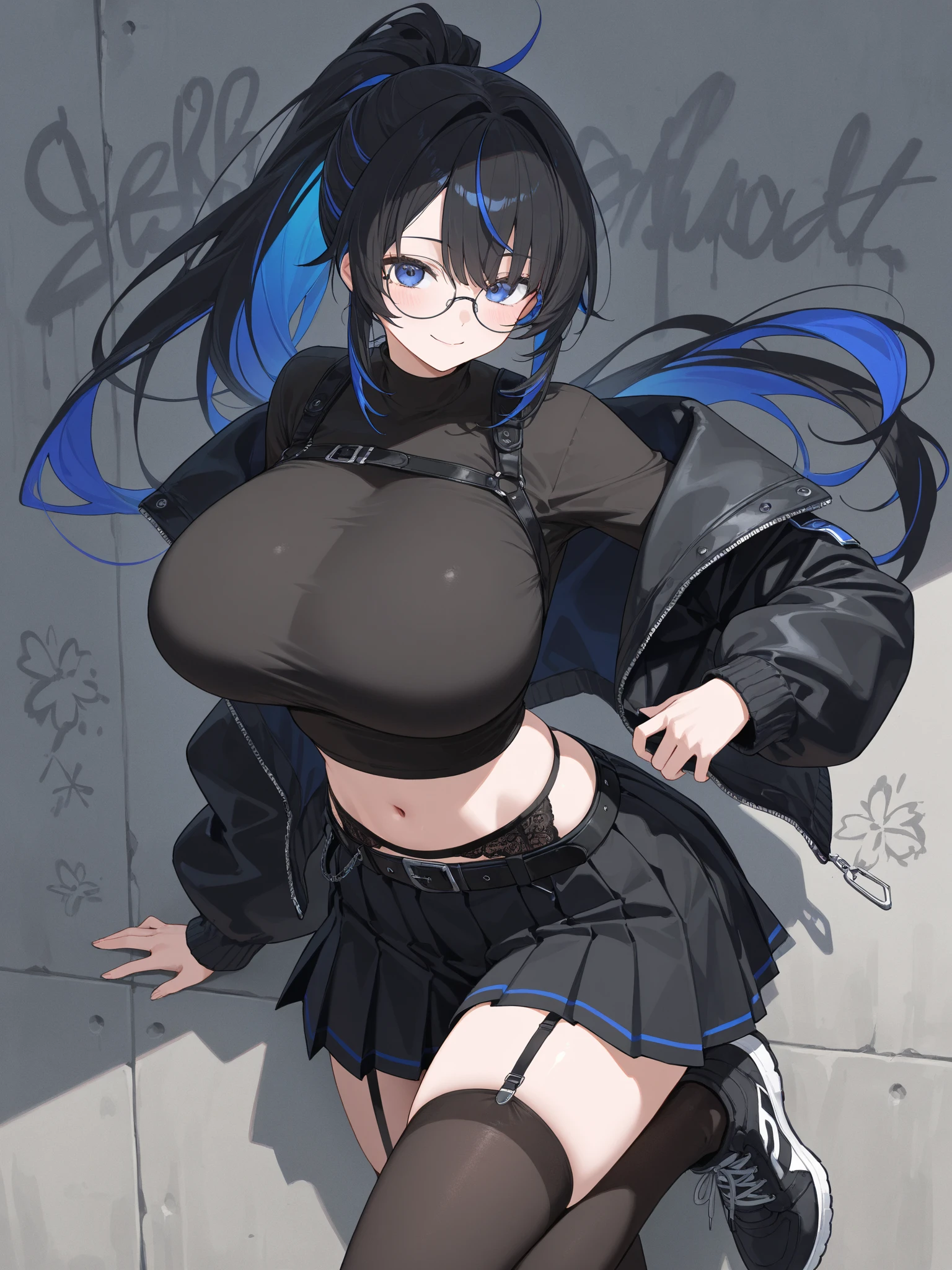 1 adult female,In the crowd, Laura S.... Alseid (Long dark blue hair, Ponytail and side bangs, (big breasts:1.8), (Inspired by Cold Steel Road) complete naked and exposing her anus, At the Military Academy, Embarrassing,The face of humiliation,(Black pubic hair:1.2),Nipples,Who sees her々,Spread your legs,Fully exposed,Show all,,close your eyes,blush,(Spread legs),concentrated,Sweaty,Love Juice,(crowd of people:1.8)complete naked