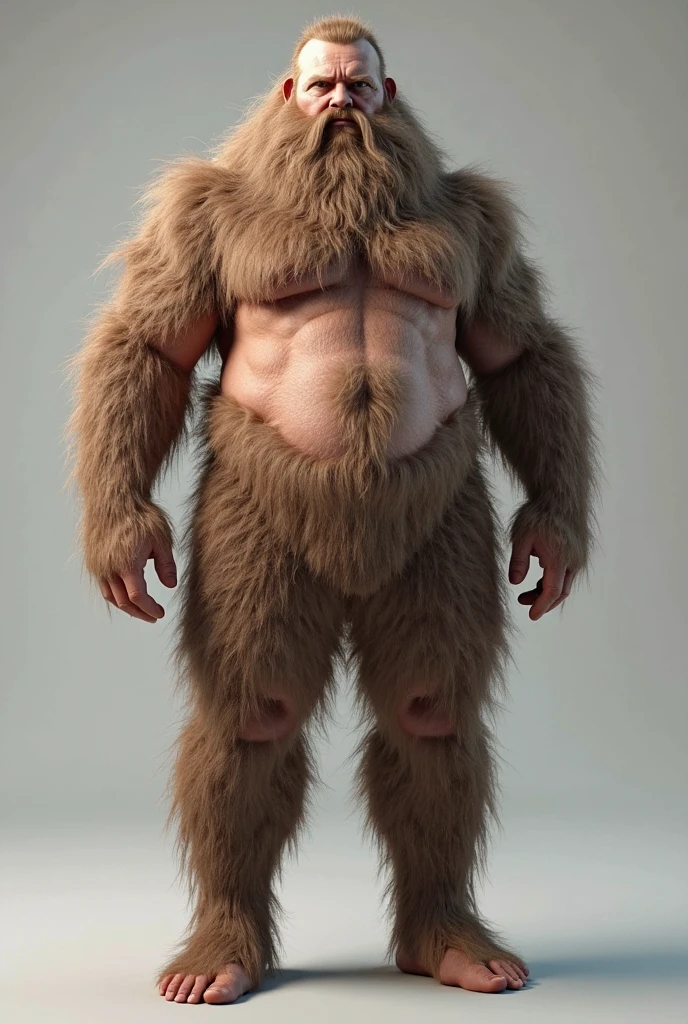 Create a hairy naked guy
