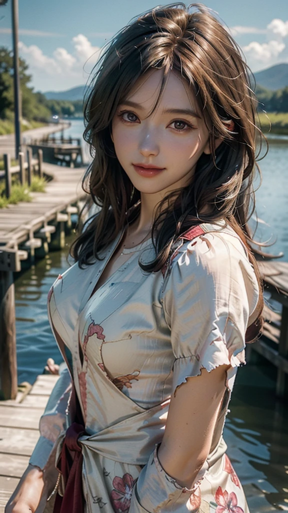 (masutepiece), (Best Quality), Realistic, Photorealism, 1girl in, Beautiful Girl, Perfect face, Perfect body, Sexy, (((Only pink MA-1 jacket is worn)))、(((Do not close the zipper))),(( No bra, Braless)), Smile、(Taut)、Toned waist、fascinating butt、(((Don't wear panties)))、(((Wearing MA1 jacket only)))、Wearing a pistol holder on the thigh、Smile full of happiness、Attractive pretty woman、Detailed cute big blue eyes、Detailed cute face、complexion with good blood circulation、pink cheek、Medium Hair、(((stick out)))、 (Pink )、(((The upper body is almost naked,)))、(((Pubic hair is visible in the crotch)))、(((Lower body naked)))、(((Panoramic view of the lower body)))、(((Trying to hide the crotch with your hands)))、Big beautiful blue eyes、Lots of patches and stickers on the jacket、Realistic、reallistic、((Realistic Women))、beauitful face、(((Big beautiful blue eyes)))、((fullnude))、((You can see the whole body))、((Black garter belt))、(((Crouch with your legs open)))