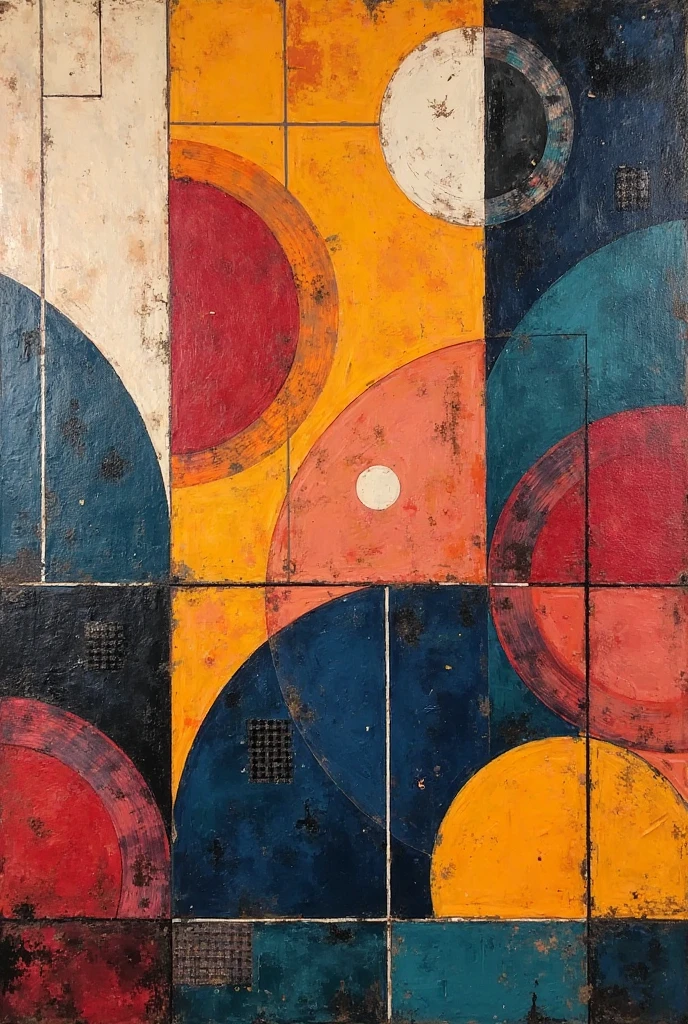 A simple and different creative cubist work