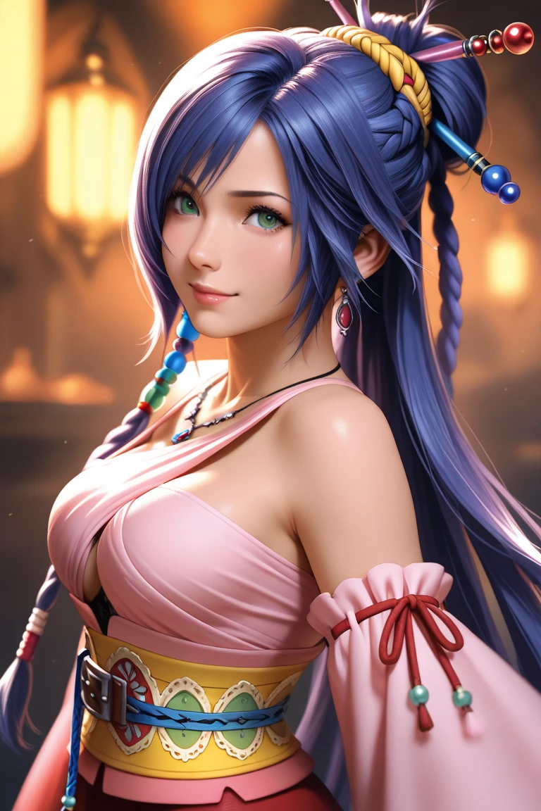 anime girl with blue hair and purple eyes posing for a picture, hestia, ayaka genshin impact, blue scales covering her chest, extremely detailed artgerm, portrait knights of zodiac girl, tsuaii, zerochan art, by Kamagurka, azure. detailed hair, artgerm on artstation pixiv, smooth anime cg art
