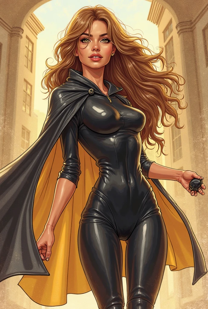 8k wallpaper, perfect lighting, masterpiece, very young slim fit girl, full height, rounded face, (disheveled long brown hair:1.3), (big brown eyes:1.3), smile, perfect medium breast, look at you, elegant tight dress, very long dress with slit, tight dress, sexy dress, very long fit leg, 21thshirow, narrow hips, hold hands behind back, Hermione_Granger_Emma_Watson-4400