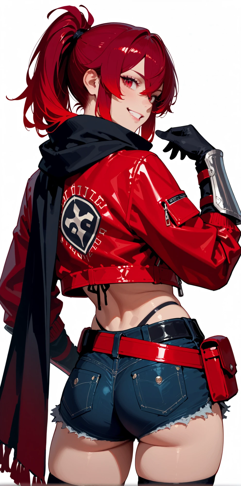 animation, Highest quality, Highest quality, High quality illustrations, masterpiece, Ultra-high resolution, Detailed Background, Futuristic Bar, Graffiti art on the wall, Absurd, Perfect Anatomy, performance, Good lighting, Shadows in the movies(kemono, Furry PersonifiCation), Cat, Blueskin, Red Rubber Suit, latex, neon, neonライト, neonカラー, Bodysuits, Cyber Suit, Leather Half Jacket, cyber punk, Dynamic Angle