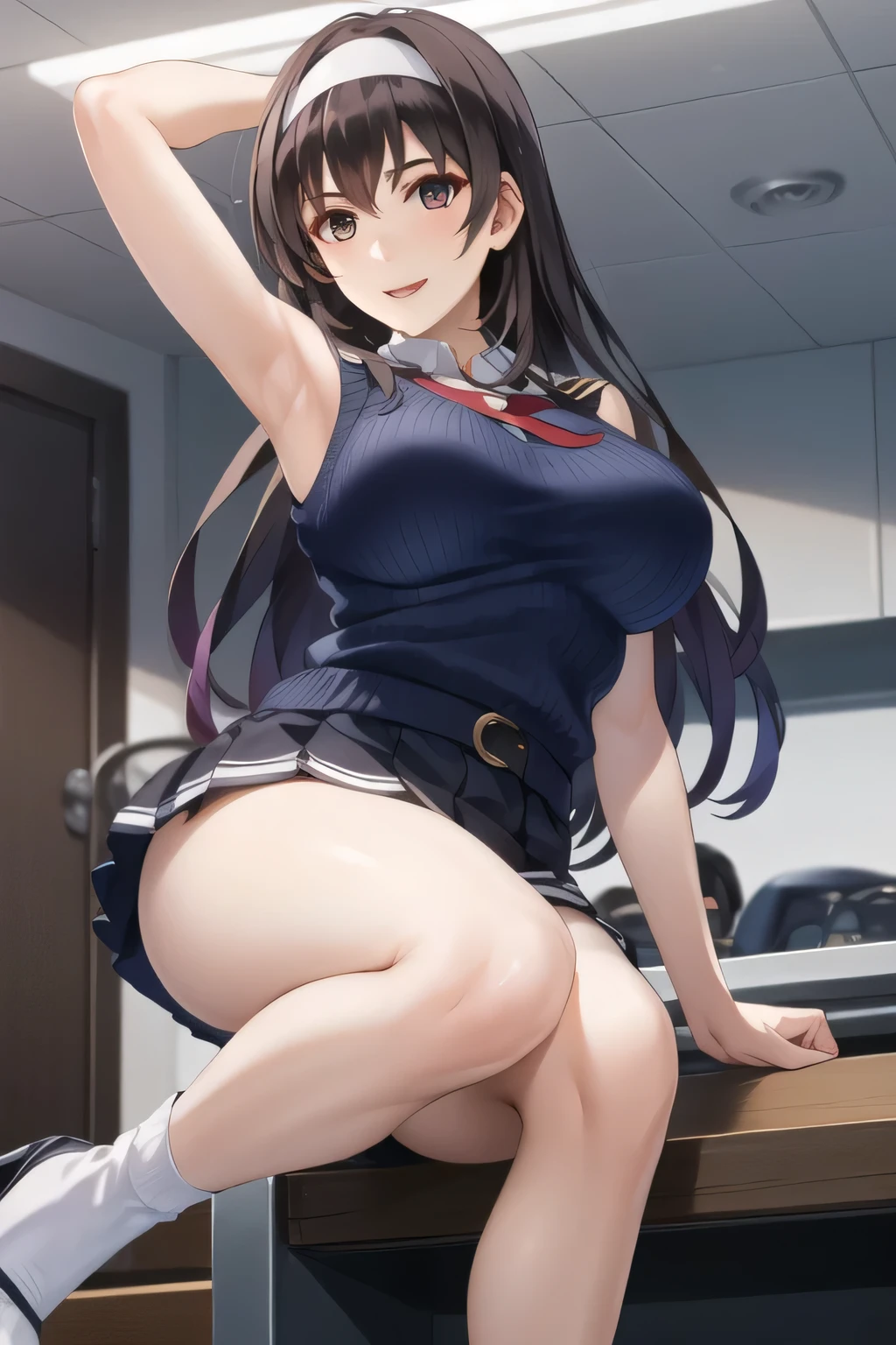 joven japonesa, mejorar, alumno, no bra, miniskirt, upskirt, Cuerpo, Delgado, pechos grandes, Piernas gruesas, Delgado waist, gimnasio de la escuela, sweaty Cuerpo, cinematic lighting, half naked, Erotic poses, tiny thonge, side thong, transparent lingerie, can see niples, mostrando sus tetas, cameltoe