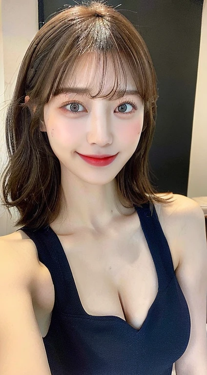 20-year-old、One Girl、face（Perfect Eyes、Double、Perfect nose、Wet lips、Red lips、blush、メスface、美face、Lewd smile、キスface、Beautiful Skin、White skin、Unique hairstyle、Flashy hair color）
