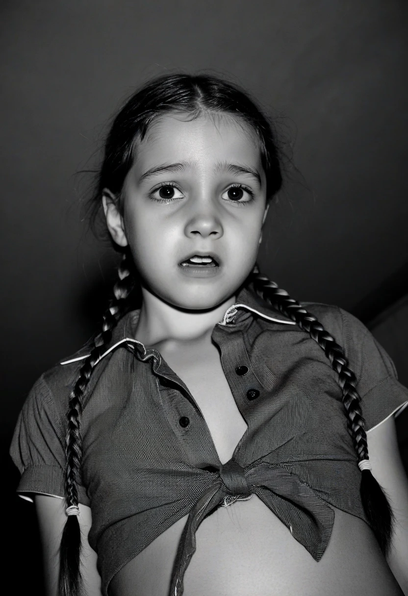 A shocked little girl
