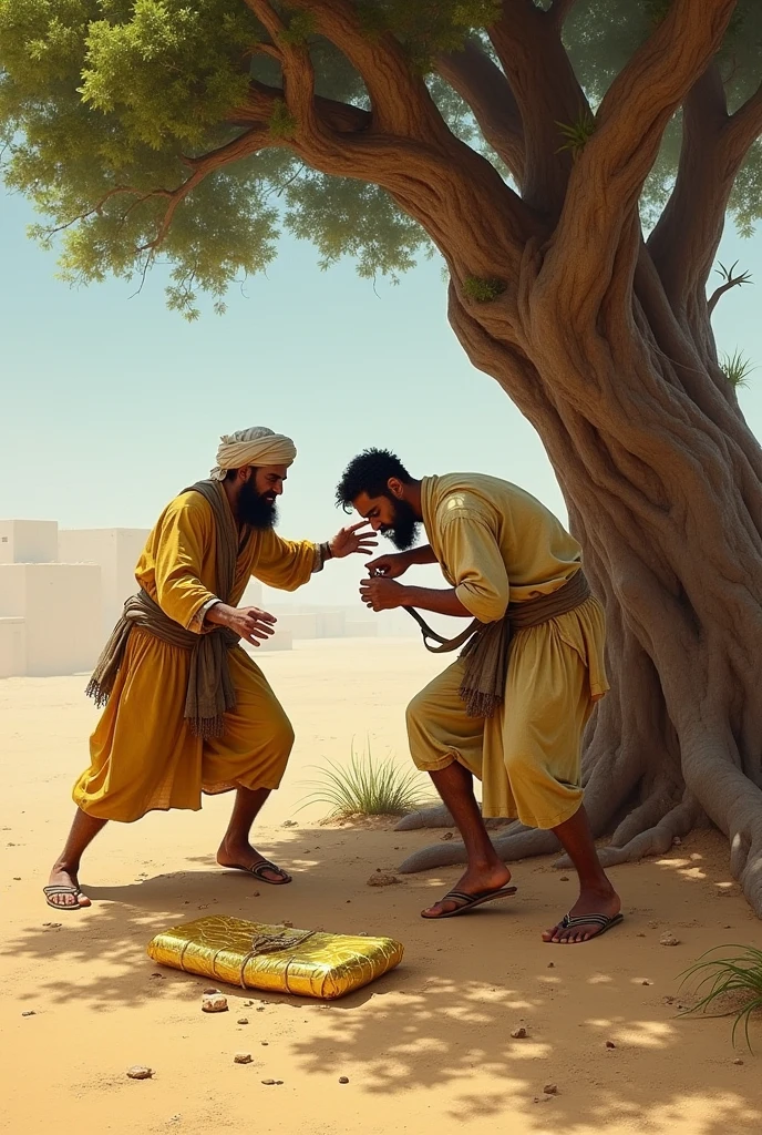 Cartoon of Jesus Christ kicking the prophet Mohammed in the ass