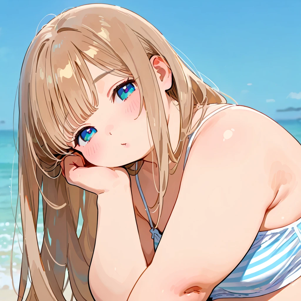 ((Highest quality、、masterpiece:1.3)), Upper Body、Long legs、Sharp focus:1.2, Beautiful woman with perfect figure:1.4、(Smiling:1.2), double eyelid、30-year-old female、Sexy pose、((((Close your mouth、One Woman、Bunny girl,Beach、Tropical、Sandy Beach、Rocky area、Ocean))))
