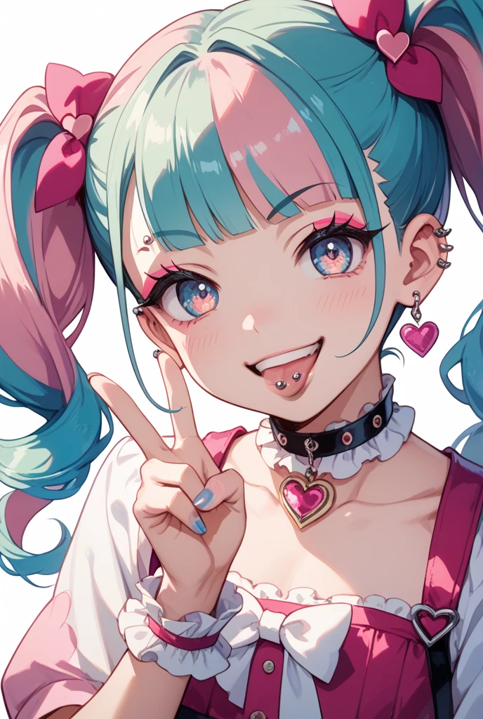 (masterpiece、最high quality、最high quality、公式art、Beautiful and beautiful:1.2)、(One girl:1.3)Hatsune Miku、Twin tails,Beautiful breasts,like情深い, like, (Beautiful and vivid background:1.2), Eye for detail , underwear, race, latex, pink, purple, As, green, yellow, Lavender colored hair, Body Piercing, like情深い, like, Super detailed hair, masterpiece, 最high quality, high quality, High resolution, Detail enhancements, ((The most beautiful images in the world)), masterpiece, 最high quality, high quality, High resolution, Detail enhancements, ((The most beautiful images ), art：Stepan Sejic, art：J. Scott Campbell, Artist Guillem March, art：Citemer Liu, 4K, High resolution,high quality詳細,   Styles ::2.0 Comic illustration style,high quality, High resolution, Detail enhancements, 8K, High resolution, 最high quality, high quality, High resolution, Detail enhancements, 8K, High resolutionR, Sharp Focus, Super detailed, Perfect lighting, Curved body, Ample breasts, Curvy Hips, rock, rock star, nice,Black leather jacket , Styles, spike, Cat ears, nice bracelets, choker, Short shorts, Fishnet tights, heart Print, heart,