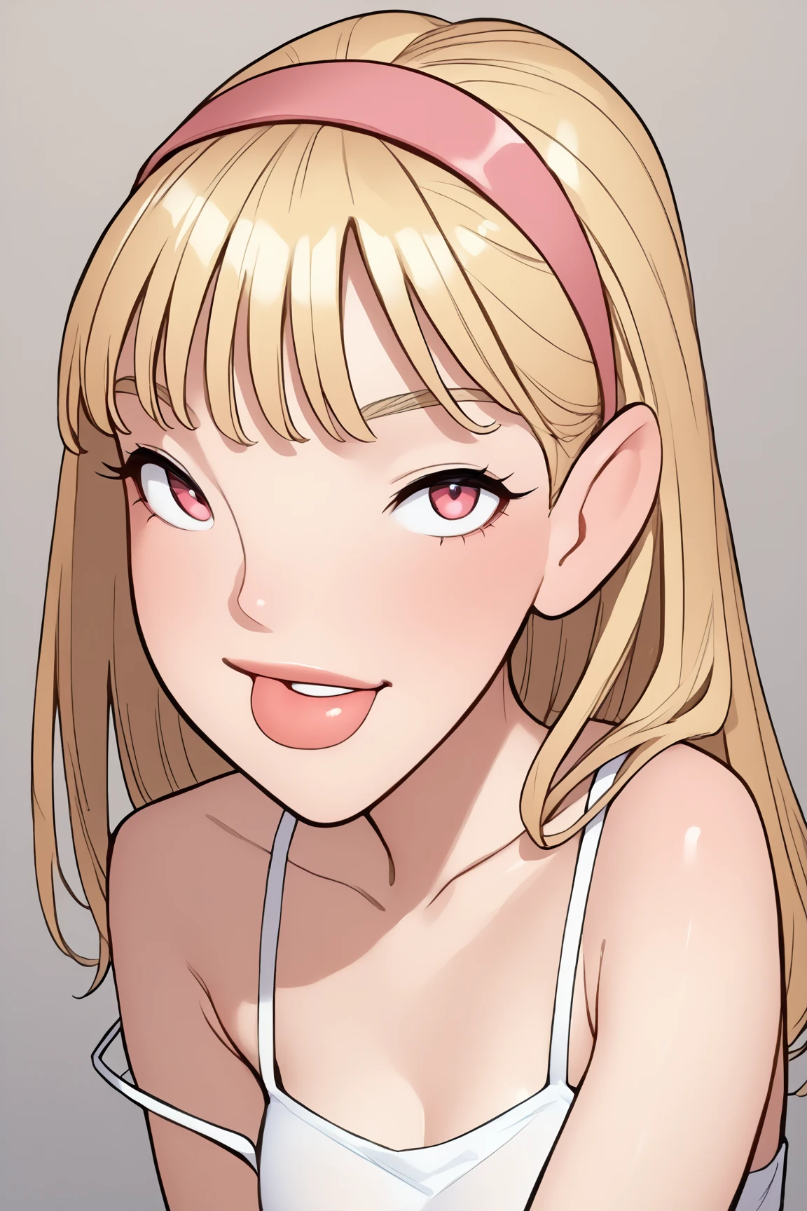 masterpiece,best quality,amazing quality,very aesthetic,absurdres,newest,detailed eyes, Secondary Colors, pink accent,
1girl, woman, dark-blonde, long hair, seablue eyes, blushing, Rouge the Bat Cosplay, 
upper body view, dynamic angle, happy, looking at viewer, 
black background, halftone background, floatring hearts