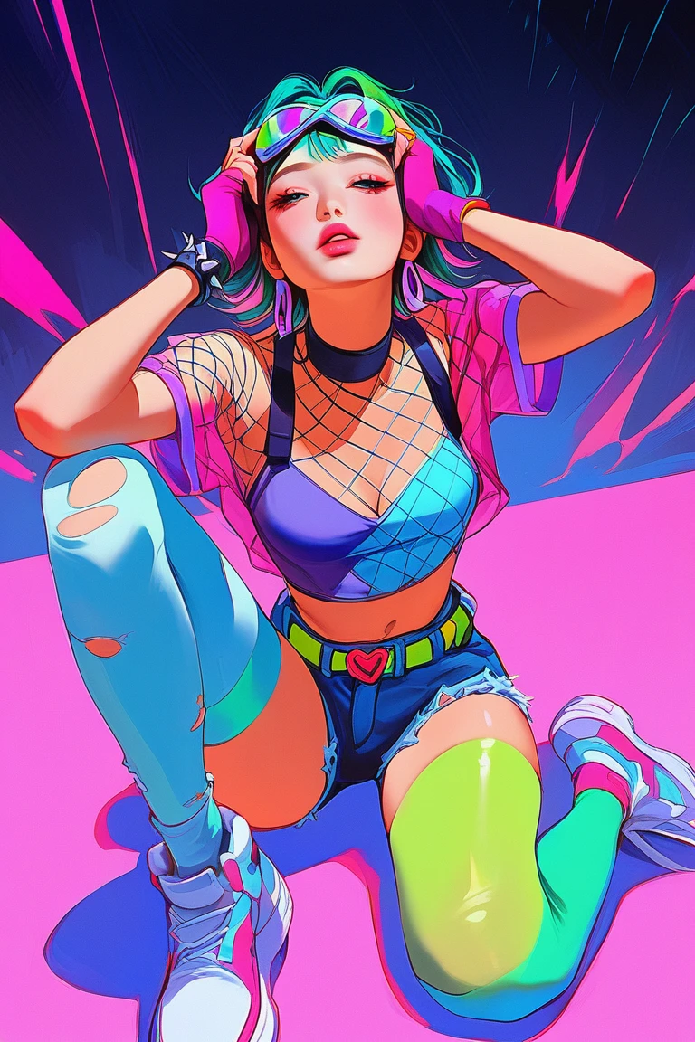 [Pink bikini, big breasts] circular crest silhouette, logo masking style illustration, Dan Mumford, Greg Lutkowski, James Jean, black background, fantasy art, mysterious, realistic, majestic, rich vivid colors, high contrast, seamless water brand, art station, deviant art, dribbling, red bubble, Tee public, sharp focus, simple, hyper detail, detailed drawing, vectorization, outline, isometric style, 8k.