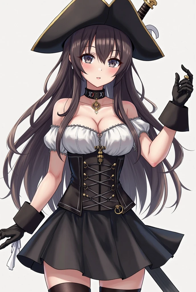 masterpiece, top-quality, high_resolution, fine detailed, highly detailed and beautiful, Distinct_image, 1 rapariga, 独奏, , A dark-haired, red eyes, (huge-breasted), (tits out),Big anime girl in black and white costume, Seductive Anime Girl, small curvy loli, Fine details. girls' frontline, from girls frontline, pixiv 3dcg, Chic, Chest covered、SFW, azur lane style, flirty anime witch casting magic, marisa kirisame, anime goddess, oppai, beautiful alluring anime woman