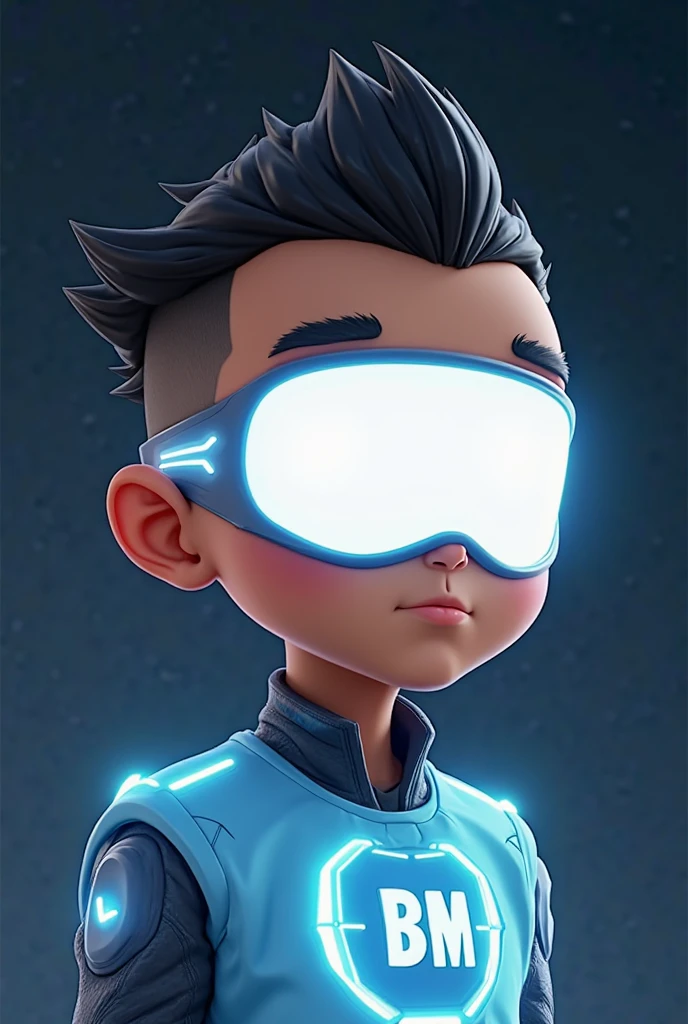 Menino, 3D, Hacker, estilo pixar