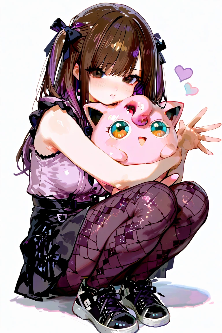 Disco is a purple girl armadillo with blue ears, scales that fade from pink to blue, and pink cheeks. SPARKLE; GLITTER