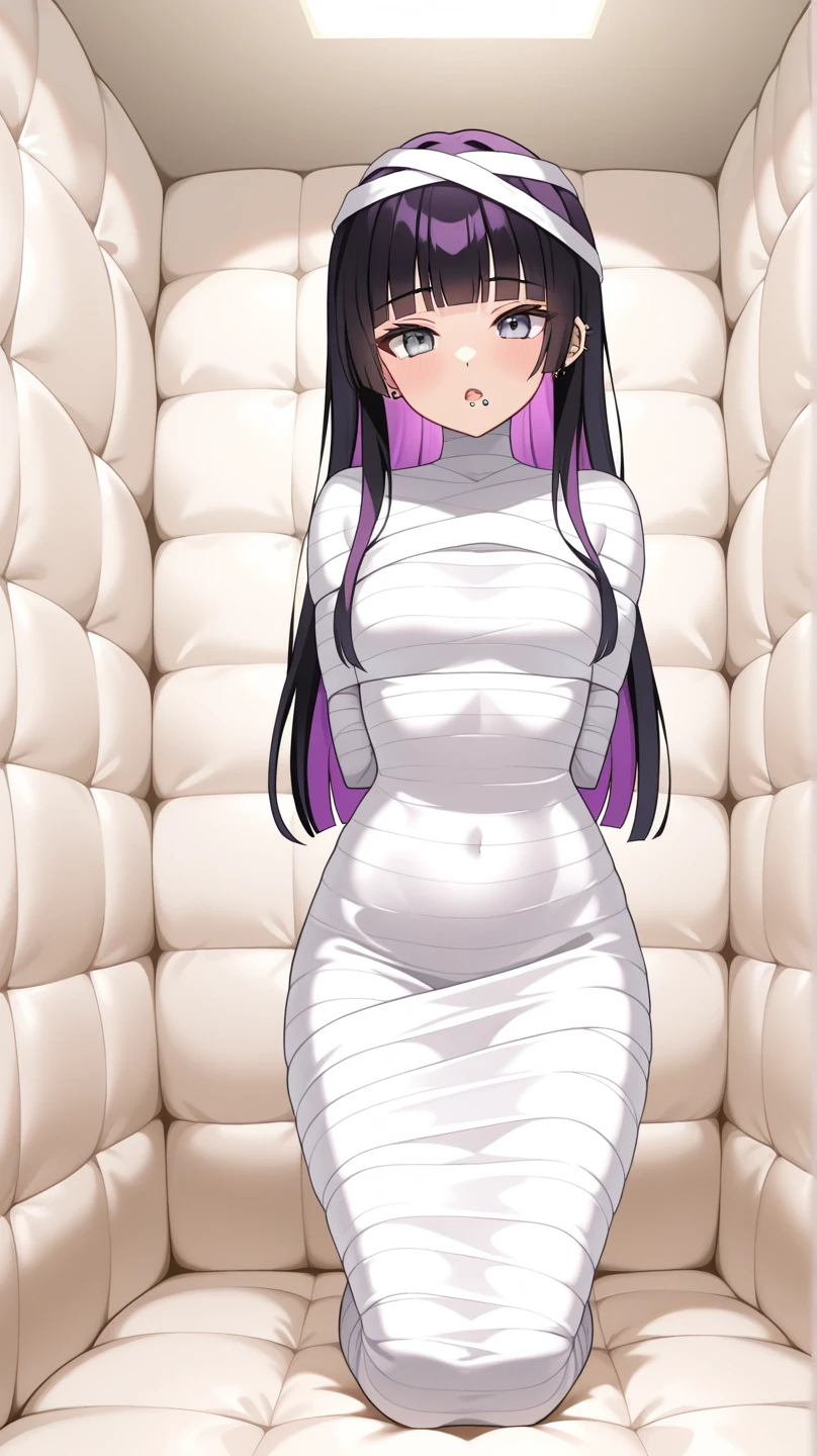 score_9,score_8_up,score_7_up,score_6_up,score_5_up,score_4_up,
1girl, raiden shogun, long hair, breasts,
solo, cowboy shot, outdoors, city, looking at viewer,
mummification \(bound\),
<lora:mummyponyxlmerge:1>