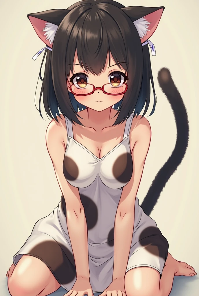 Sweet adorable and alluring hot and curvaceous anime babe sparsely clothed in a highly revealing and alluring goth nightgown short bob hairstyle wavy and alluring (masterpiece, highest quality, Highest image quality, High resolution, photorealistic, Raw photo, 8K)), (vibrant_color:1.2), (Beautiful, medium breasts:1.2), (thicc thighs:1.3), (angelic face:1.2) cute and adorable librarian wearing eyeglasses, tight white tank top showing hard nipples through the fabric, micro mini skirt and lace thong panties, shot from a low angle, epic perspective, Milky nipples dripping wet apron kitchen ahegao tongue out Info Furry catgirl large and prominent breast In the intimate sanctuary of her cozy room, bathed in soft morning light, the irresistibly charming Eurasian anime catgirl, Amanda, begins her morning ritual. With an air of sugary allure, she moves with grace and elegance, her feline ears twitching gently, transporting her into a world of self-indulgence. Her tail, resembling a delicate feather duster, exhibits a subtle curl as she gently tucks it into her captivating derriere, painting an enchanting picture of innocence and youthfulness. Her nudity is a manifestation of her modest demeanor, further accentuating her ethereal beauty and modest perky tits covered by a thin layer of fur