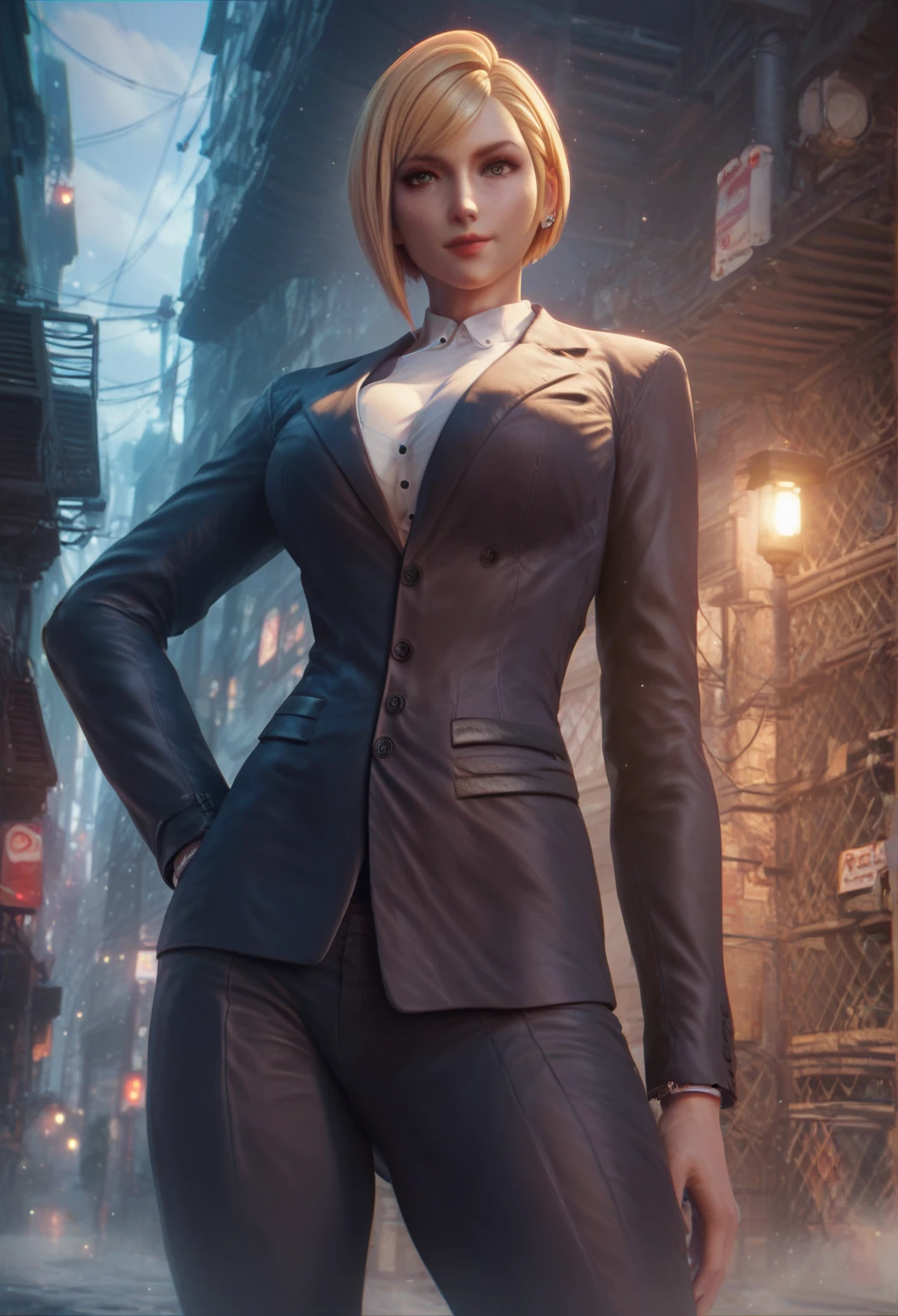 Best quality,masterpiece,ultra high res,1girl,anabella,upper body,business suit,