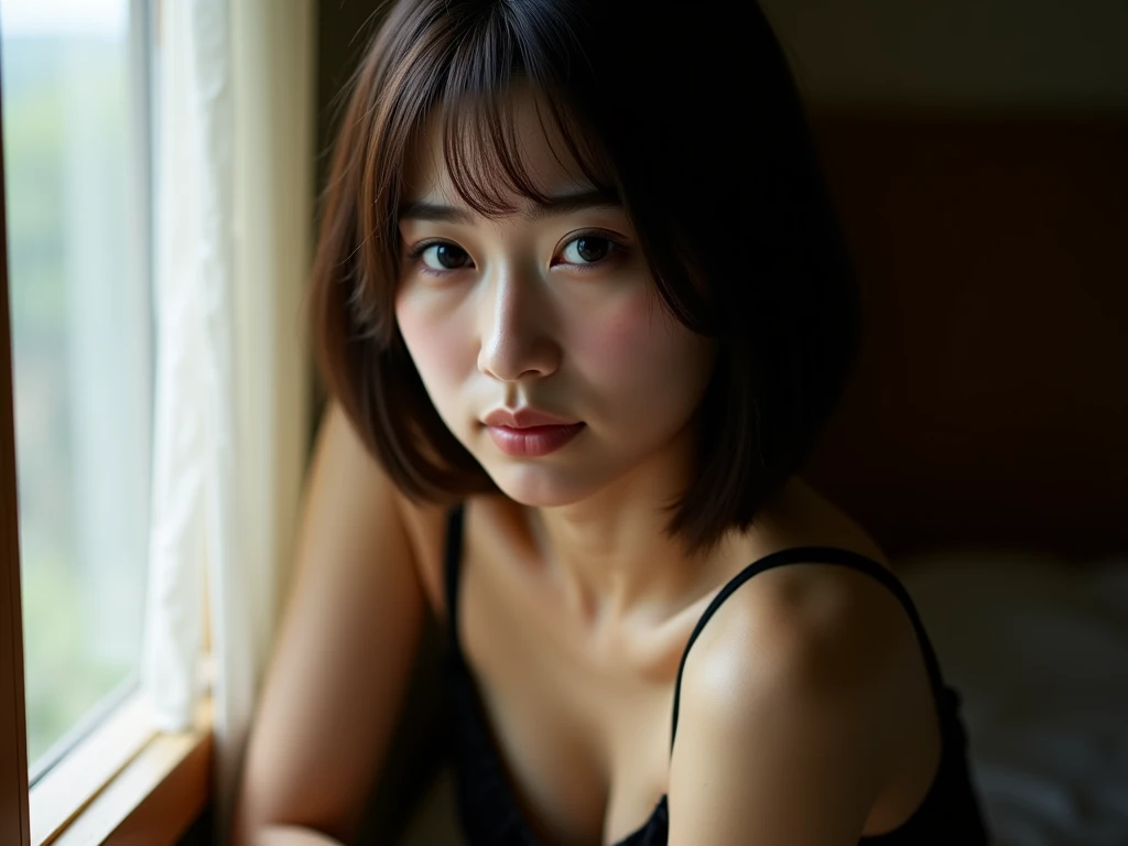 (Action Scenes:1.2),((Highest quality, 8k, masterpiece: 1.3)), Sharp focus: 1.2, Beautiful woman with muscular body: 1.4, Arms hanging down, Slim abdomen: 1.2, ((Layered Haircut, big: 1.2)), Wet body: 1.1, Very detailedな顔と肌の質感, Beautiful Eyes, double eyelid, Sunburned skin, Sunburned, Sweaty skin, 1 person, Beautiful and perfect face, Bobcut, Intricate details, Cinematic atmosphere, 8k, Very detailed, (Realistic, photoRealistic: 1.37), Very detailedな, Highest quality, Realistic, Very delicate and beautiful, RAW Photos, (((Professional Lighting)), Facial lighting, Depth of written border, Single Focus, (((judo))), ((Black belt))、(((super big breasts:1.2))) 、(((Cleavage)))、(((protrude)))、公式judo着を着用する), ((Long sleeve)), ((Wearing a T-shirt)), (Muscular and healthy), Small Head, (((Beautiful Eyes)), True Face, Realistic face, True Face, Beautiful Eyes, (Fashionable hairstyles: 1.3), Audience, (Cool Japanese women)), intellectual, Sports, (smile: 1.15), (Mouth closed), fine and Beautiful Eyes, (Japanese Temples: 1.3), judo選手, Healthy Body, (short hair: 1.2), short hair, Dark Skin