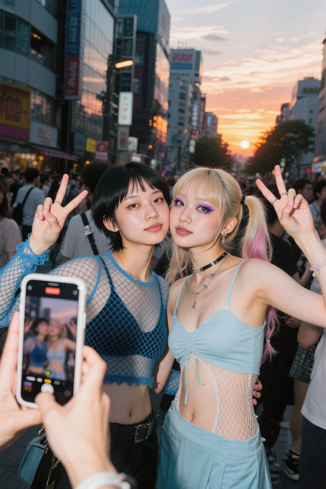 (Best quality, 8k, 32k, Masterpiece, UHD:1.2), "Transform the scene into the vibrant and electrifying streets of Akihabara, Japan, but with an eerie emptiness. The setting is devoid of crowds or people, emphasizing the stillness of the moment. The streets are wide and paved, lined with towering buildings adorned with colorful neon signs and large billboards featuring anime characters and technology advertisements.
Surrounding the streets are numerous shops specializing in electronics, video games, and anime merchandise, each with bright, eye-catching storefronts and banners. Anime graffiti and posters cover the walls, adding a splash of color and character to the urban environment.
The sidewalks are filled with street lamps, vending machines, and various urban elements such as benches, signposts, and barriers. There are no trees or grass, just the concrete and asphalt of the city streets, highlighting the urban nature of the location.
The atmosphere captures the essence of Akihabara's dynamic and bustling cityscape, yet with a surprising quietness, allowing the intricate details of the urban infrastructure and anime-themed decorations to stand out."