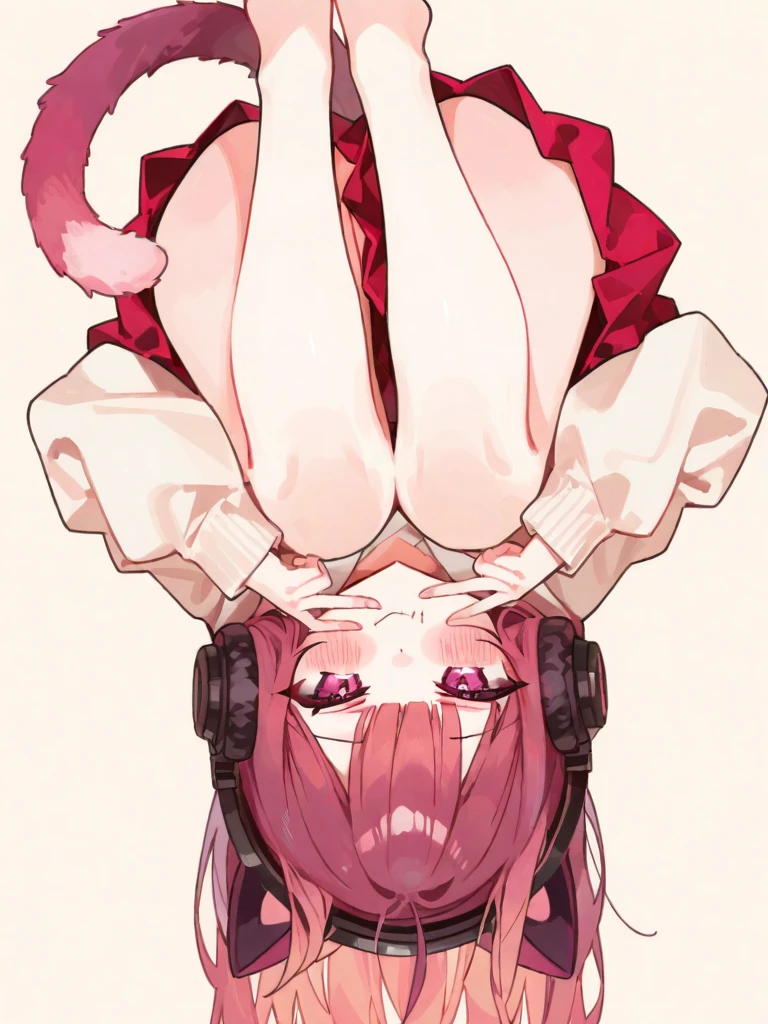 Manami Aiba AKA La Brava, labravaSDXL, long hair,smile,long sleeves,bow,twintails,jewelry,very long hair,heart,red hair,earrings, nude, red gag, Blushing, frowning, Bondage and BDSM, Whole body, kneeling position on the floor, Ball Gag, red gag, Arms behind back, arms tied, bdsm, bondage, bound, bound legs, shibari, rope, spread legs, barefoot, arms behind back, bondage shibari, saliva, drooling, excessive saliva, pussy vibrators, Takate Kote, Panting, ((Blindfolded eye, Blindfold around the head )), Cat position, Nipple piercing