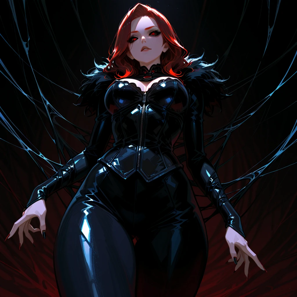 Red and black color theme, Scarlett Johansson as Black Widow [Marvel’s Black Widow], beginning to undergo a cursed transformation, NSFW transformation, Arachne, spider monster transformation, transforming porn, huge black futa cock, 8 foot black penis, enormous penis, humongous black ribbed penis, Black Widow [Marvel Character] Futa, World’s thickest penis, 8K, UHD, intense high detail, human to Spider transformation sequence with futa cock, Black Widow undergoing a cursed transformation into a huge futa arachnid, Sexy Natasha Romanov, forming sexy Spider anatomy, (((multiphallism, multi-phallic, many penises, many spider penises))), dark hive of spiders, spiderwebs, caught in a web, rule 34, transformation sequence, corruption, spider transformation, bug transformation, arachnid transformation, 8K UHD Fantasy transformation art