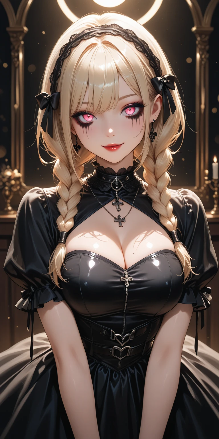 (1 girl 1.3) (extremely detailed 1.3) (anatomically correct, High precision, realistic skin, realistic Fingers, ) (RAW photo, Super detailed, advanced details, intricate details,), (Lighting: Face lighting, Ray tracing, reflective light, Structurally correct) (sitting on an ornate chair inside a Gothic house, candlelight lights the room)) (Subject: beautiful Asian woman with White hair in curls and coils) (wearing a Powder Blue Gothic Lolita dress, White corset, white, neck wrists and fingers, ((beautiful big eyes looking up at the viewer, black shiny lipstick, perfect Asian goth cyber makeup))