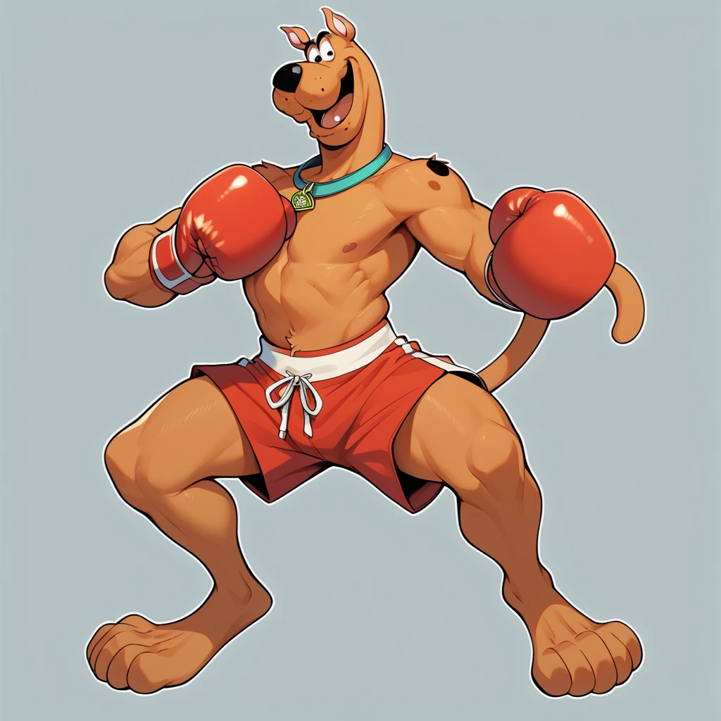  Scooby doo in sexy wrestling style outfit