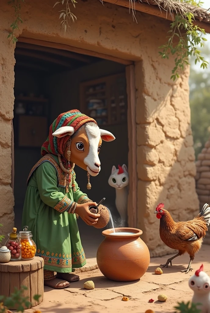 man and woman are talking in market, man, muslim man, man, shepherd holding a stick, wandering, sheep, sheep, sheep, sheep, sheep, sheep, sheep, many sheep and dogs and birds, blood, dirty clothe, a mature sad female, ethereal, large breasts, vivid color, bare shoulders, arms down, armpits, thighs, [light smile], expressionless, masterpiece, 8k resolution, fantasy art, ((high jumper's body proportions)), ((obesity: 0.0)), , ((No shoes)))),((Dynamic posture)))), (Full body))), , (Greek feet), (Carefully groomed nails),((Delicate and small toes, perfect toes))), (Camel toes),((Correct anatomy)),((Correct dissection)))((best quality)), ((masterpiece)), ((realistic)), (detailed), reflective luminous white:1.5, texture glossy orange:1.3, sexy, lots of glow neon mushrooms, mandalas, cinematic, sharp, ray tracing, brightness, luminosity ((best quality)), ((masterpiece)), ((realistic)), (detailed), reflective luminous white:1.5, texture glossy orange:1.3, ((high jumper's body proportions)), ((obesity: 0.0)), (((no panties)), ((no panties))), ((No pants),(No socks)),(No skirt)))),((No shoes)))),((Dynamic posture)), (Full body), (Greek feet), (Carefully groomed nails))), (Correct anatomy)),((Correct dissection))),(((the robe flutters with the wind))), (((the world of clouds and mist))), (the clothes are painted with dirty and blood)))), (almost naked))) ((without bra)), slender body,