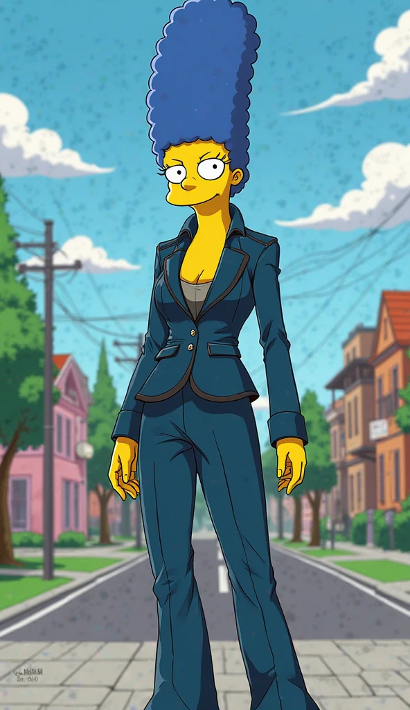 Marge simpson perfect slim body, Whole body, fitted jacket