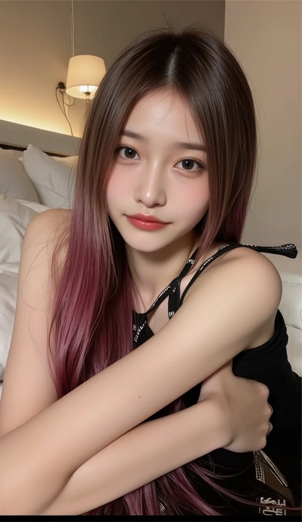 (Best quality at best, 8K, On the table, hyper HD: 1.3), 1 girl in, large- titsjob ,Light pink hair, bluntbangs, Hair behind the ears, Hair over the shoulder, long whitr hair,  Slender body type, Ultra-detailed face, delicate lips, pretty eyes, 二重まぶた, lipsticks, thin blush ,黑The eye ,Perfect radiant skin,Flawless skin,Fair skin,Sweated,Invite your gaze, boobgasm,Ultra-thin hands, Ultra-thin fingers,  Female Big, spread their legs , pretty legs ,. Furano in summer、