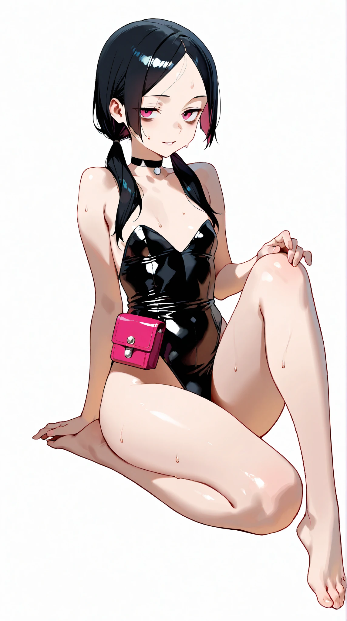 Sexy . . (perfect colors ).. (oily skin) . . Thick collar. Leyley. . . . . . . Handcuffed. .. . . high heels. vibrators . cumming. Ballgag . Drool. Latex swimsuit