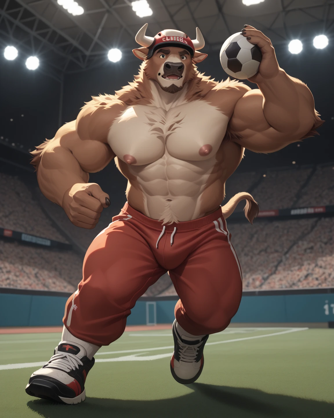 Legoshi, (From the Netflix anime Beastars) muscular