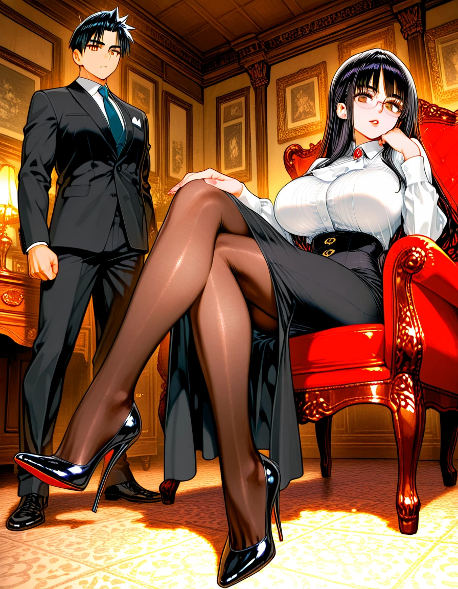 Chun-Li (SF6) having sex in black leggings with big breasts,sitting on top