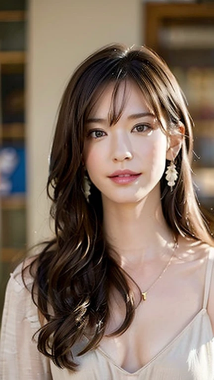 Pale face:1.3、Super thin face:1.3, (very big eyes:1.5)、 (blown eyes:1.5), master piece、8K, {highest quality}, {{masterpiece}}, {very delicate and beautiful}, outstanding light and shadow, highly detailed wallpaper, clear and bright sunlight, Full body: 1 girl, , blush、茶Farbeのショートボブヘア, strong sunlight, (Business Fashion:1.5), delicate hair, B cup breasts, shiny skin, Realistic human skin texture, visible wrinkles on the skin., broad shoulders,window, ((a strong light shines on your face)), Farbe々take a pose:1.5, necklace、ring、earrings、Toothless smile:1,5, A park with cherry blossoms in full bloom