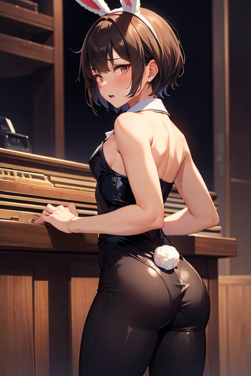 A cat character playing the double bass, Black cat, Masterpiece, anime, Comics, creation, Highest quality, Studio Lighting, Formal wear, woman, horney, booty