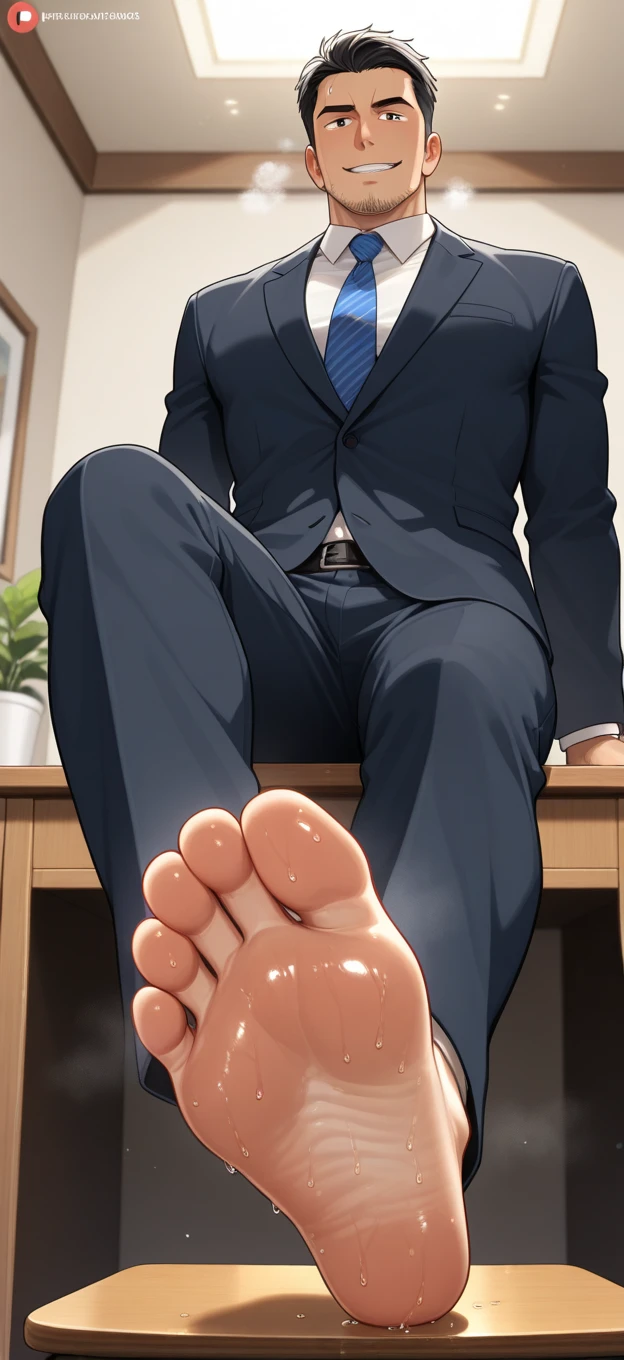 Picture of feet worship in office