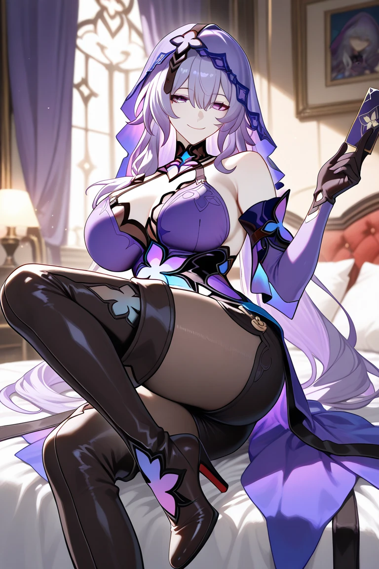 masterpiece, best quality, ((pure white background)), kiana kaslana \(honkai impact 3rd\), herrscher of finality, white hair, ahoge, ponytail, very long hair, blue eyes, (ornate military jacket:1.6), (golden shoulder armor:1.5), (flowing cape:1.4), (ruffled skirt:1.4), (thigh-high stockings:1.5), (gold accents:1.6), (lace cravat:1.3), (decorative belt:1.4), (elaborate embroidery:1.4), (fingerless gloves:1.3), sit on a sofa