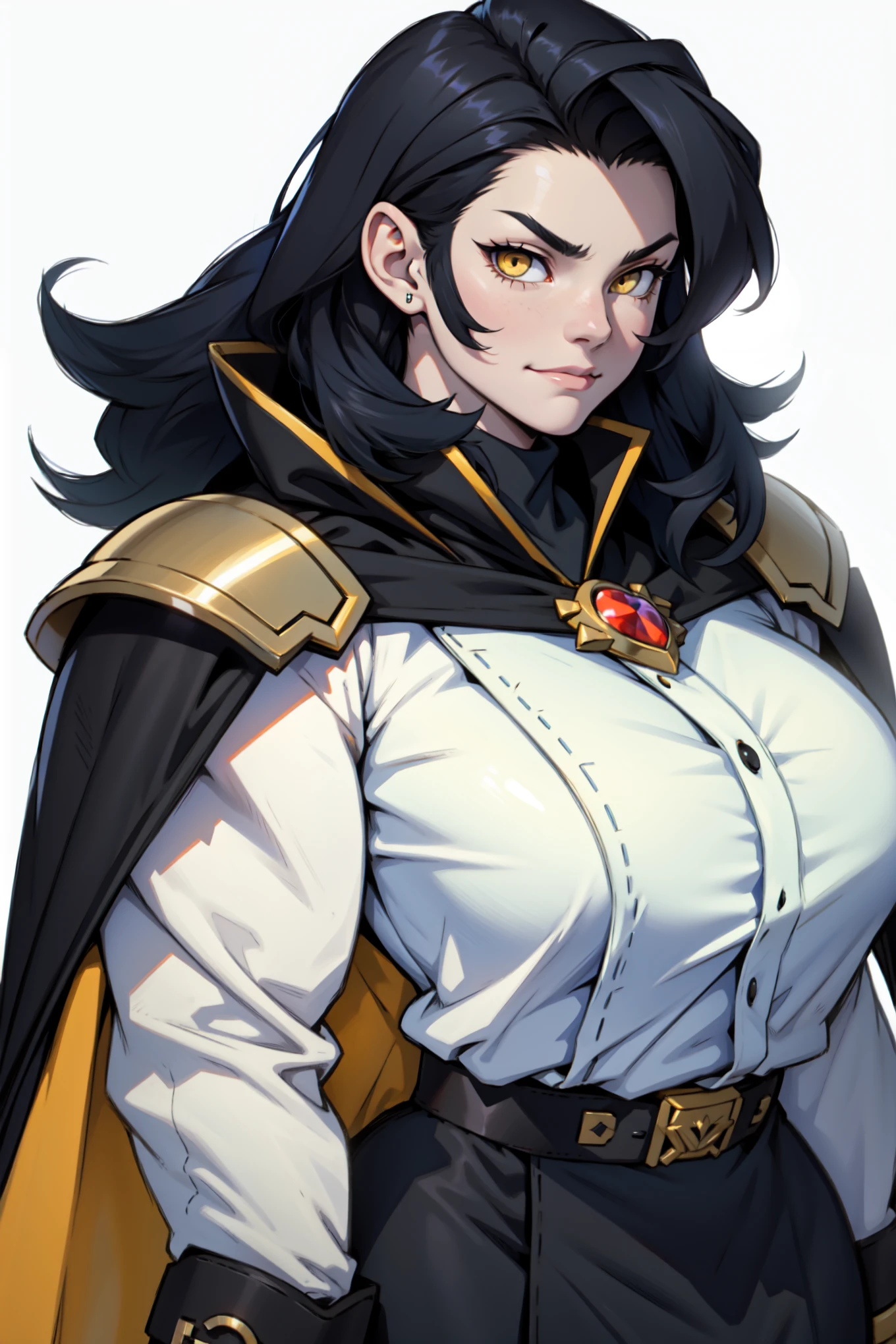 (masterpiece, best quality: 1.2), Alone, 1girl, Yoru \(Chainsaw Man\), looking at the viewer, different poses, red eye, long hair, completely black hair, reference to clothing of a German WWII general, black long sleeves (best quality), scar on face, beautiful eyes, has only 2 arms, has war medals on his clothes,  Black Military Cap, Golden Eagle Medal on Clothing, (wallpaper), (8k hd), (8k hd), Golden Shoulder Pads, sprites, 1 single design (Masterpiece, Best Quality: 1.2), Alone, 1girl, Yoru \(Chainsaw Man\), looking at the viewer, SMILE, evil, DIFFERENT POSES, red eye, long hair, completely black hair, reference to clothing of a German general from World War II, black long sleeves (Best Quality), scar on face, Beautiful eyes, He only has 2 arms, He has war medals on his clothes, Black military cap, Golden Eagle Medal in Dress, (wallpaper), (8k hd), (8k hd), golden shoulder pads, sprites, 1 single design