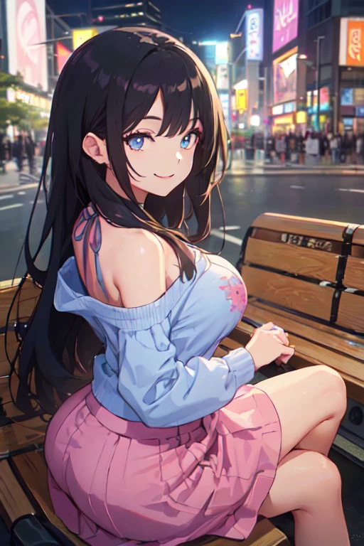 soft lights, japan billboards, skycrapers