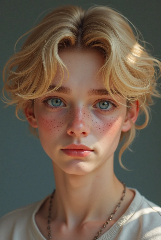 Close-up, beautiful girl, physical rendering photo of a 15 year old girl, curls, freckles, unbuttoned, white blouse, black background, light on face, dream, magical atmosphere, cinematic lighting, embers, fantasy, action pose, mist, CRU photo, 8k uhd, film grain, hyper realistic